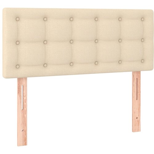 Maison Chic posteljno vzglavje - vzglavna omarica - nočna omarica krem 80x5x78/88 cm blago, (21705141) Slike