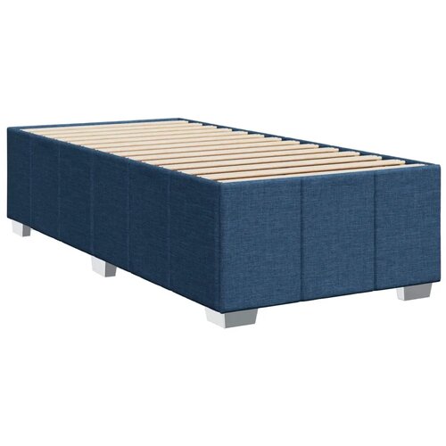  Boxspring krevet s madracem Plava 100 x 200 cm Tkanina - Plava 100 x 200 cm Dizajn linija Slike