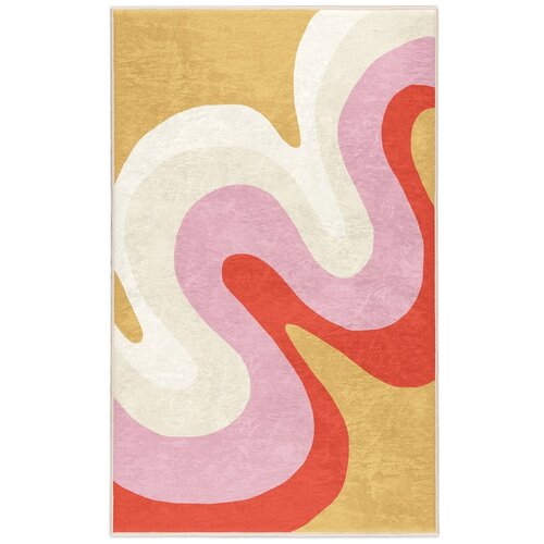 Mila Home Žuti /ružičasti periv tepih 120x180 cm Raspberry Creamsicle – Cijene