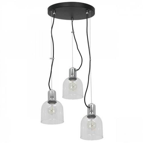  Luster na sajli BANCO 3xE27/60W/230V, okrugao, proziran Cene