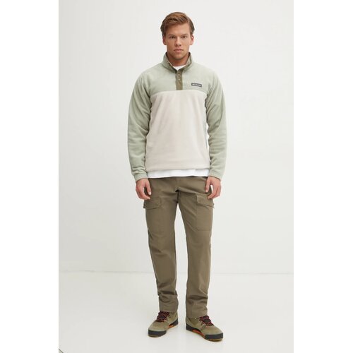 Columbia Sportska dukserica Steens Mountain Half Snap boja: crna, s uzorkom, 2097721 Slike
