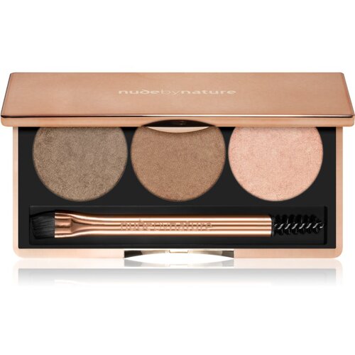Nude by Nature Natural Definition set za popolne obrvi odtenek 02 Brown 3x2 g Cene