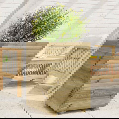 Furnova Vrtno cvetlično korito 50x50x72 cm impregnirana borovina, (21920284) Slike