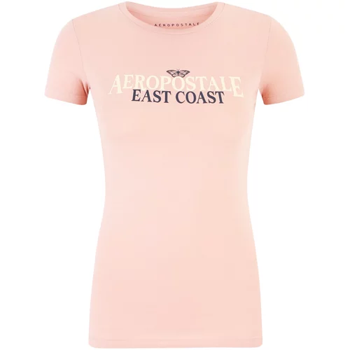AÉROPOSTALE Majica bež / marine / pastelno roza