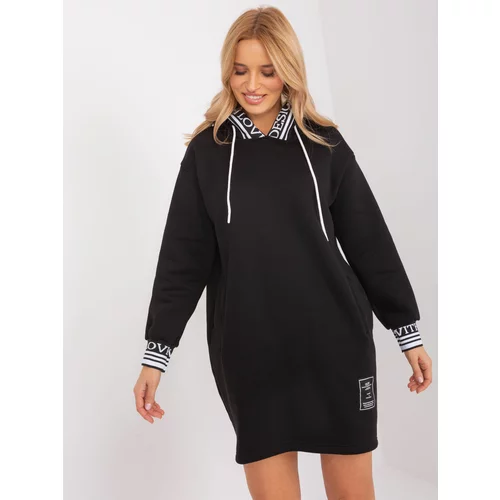 Fashion Hunters Black tracksuit with pockets