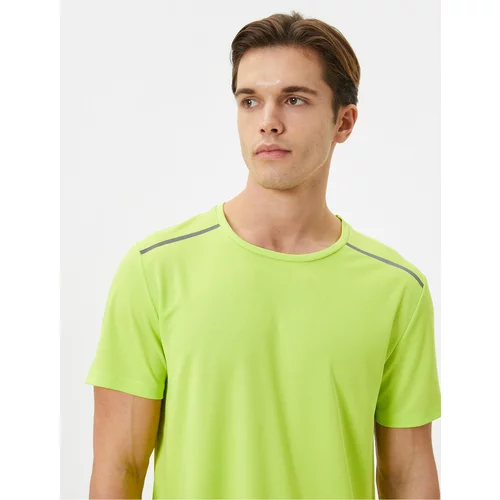 Koton Sports T-Shirt Stripe Printed Crew Neck Short Sleeve