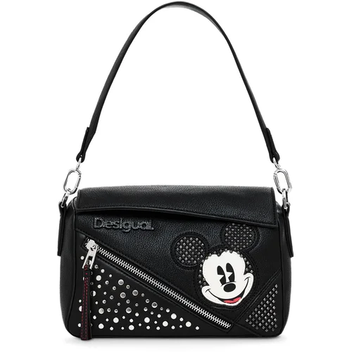 Desigual Ročna torba Mickey Studstyle Phuk 24WAXP71 Črna