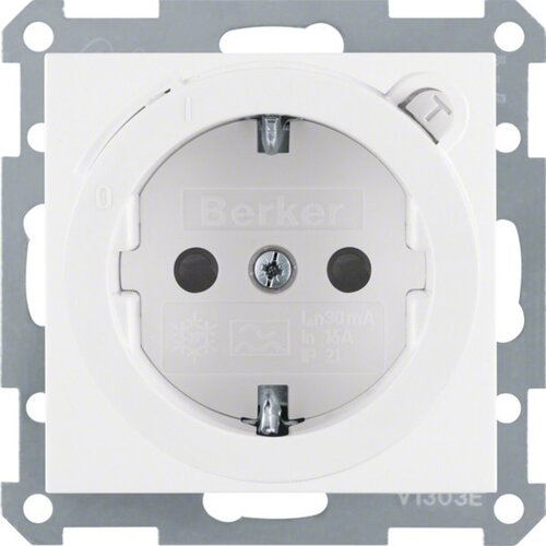 Berker SCHUKO vtičnica pws/gl z odklopnikom RCD 47088989, (20859686) Slike