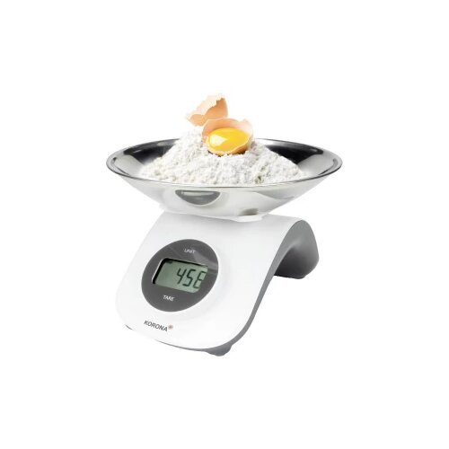 Korona CLEO kuhinjska vaga sa mjernom &amp;scaron;alicom, digitalna Opseg mjerenja (kg)=5 kg bijelo-siva Slike