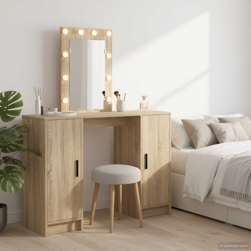  Toaletni stol Smeđa 102 x 33 x 135 cm Konstruirano drvo Cijene