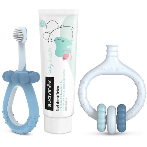 Suavinex Baby & Kids My First Dental Care Set darilni set za dojenčke in otroke Blue Cene