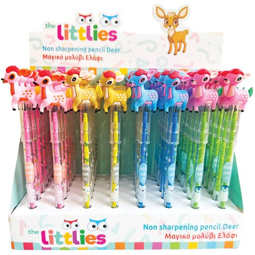  SVINČNIK GRAFITNI V NASTAVKIH LITTLIES DEER DIAKAKIS 000647027 SORT Slike
