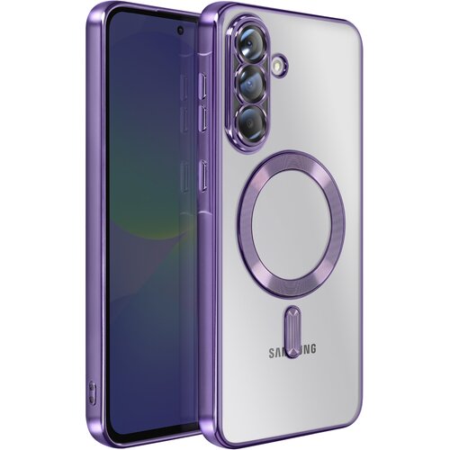 AVIZAR Ovitek za Samsung Galaxy A36, združljiv z MagSafe, s kromiranim robom, Vijolična, (5000189137) Cene