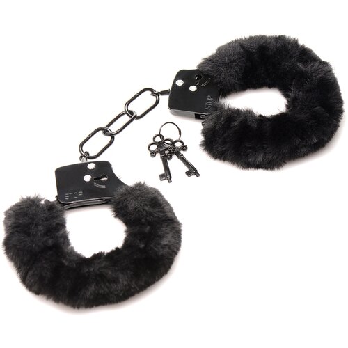 Master Series Cuffed in Fur Furry Handcuffs Black Cijene