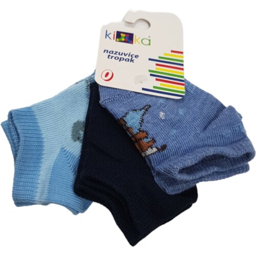 Kika Set čarapa za bebe, 3 komada, Teget-plave Cene