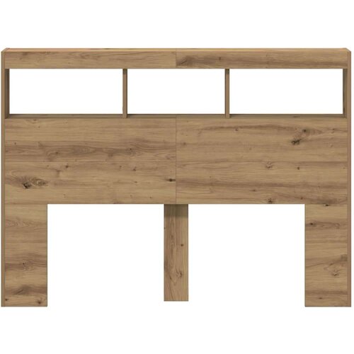  Ormarić za uzglavlje LED boja artisan hrast 140x17x102 cm Slike