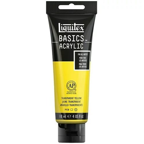 LIQUITEX Basics Akrilna boja (Prozirno žuto, 118 ml, Tuba)