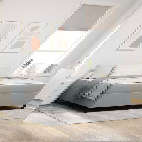 vidaXL Krevet s opruga kutije Svijetlo siva, Crna 180 x 200 cm Cijene