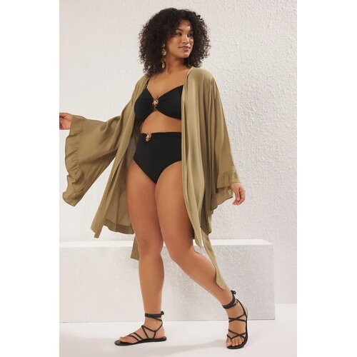 Trendyol Ženski kimono Tbbss23De00001, Kaki Cene