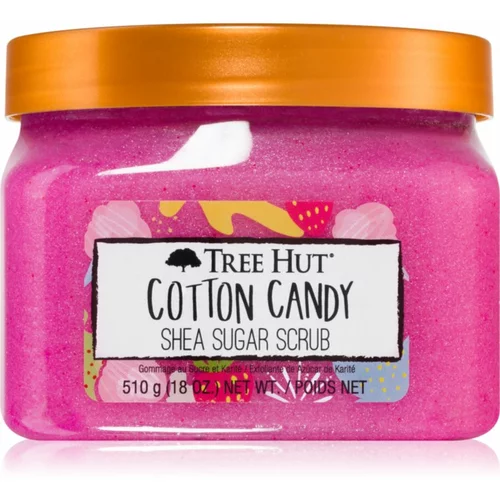 TREE HUT Cotton Candy Shea Sugar Scrub šećerni peeling za tijelo 510 g