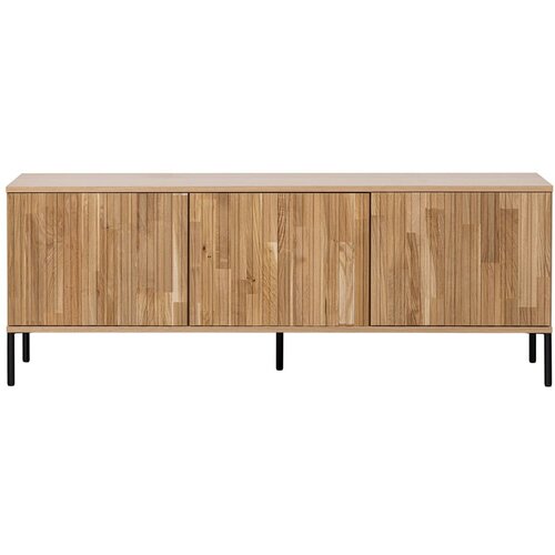 WOOOD TV omarica iz masivnega hrasta 150x56 cm Gravure &amp;ndash; Slike