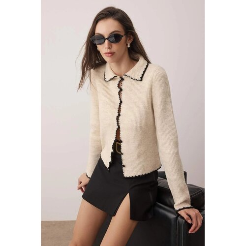 TRENDYOLMILLA ženski duks Twoaw26Hi00168, bež Cene