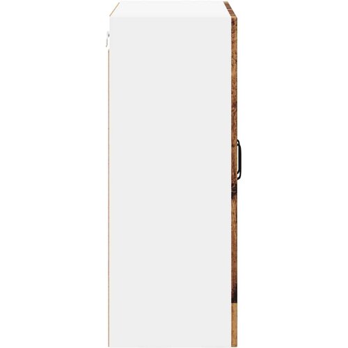  Zidni stakleni ormarić Lucca Staro drvo 60 x 31 x 80 cm Slike