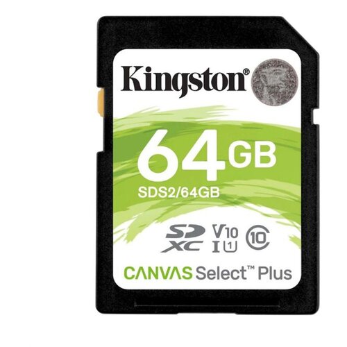 Kingston Spominska kartica Canvas Select Plus SD XC 64GB Class10 UHS-I FullHD 1080p (SDS2/64GB) Cene