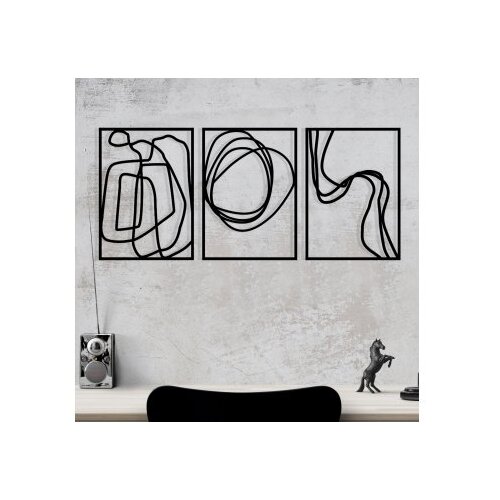 Wallity Zidna dekoracija Achermus, 120x54cm, Crna Slike