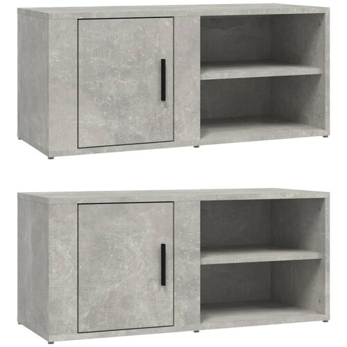 vidaXL TV omarica 2 kosa betonsko siva 80x31,5x36 cm inženirski les, (20734704) Cene