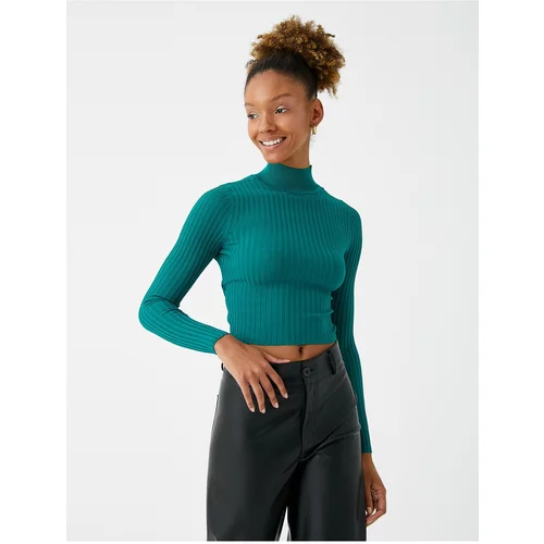 Koton Sweater - Green - Fitted