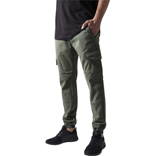 Urban Classics Washed Cargo Twill Jogging Pants olive Slike