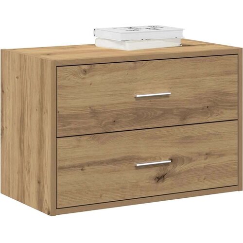 Ormarić s 2 ladice boja hrast 60x31x40 cm konstruirano drvo Cijene