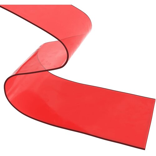 VidaXL Zavjesa za vrata crvena 300 mm x 2 6 mm 25 m PVC Slike