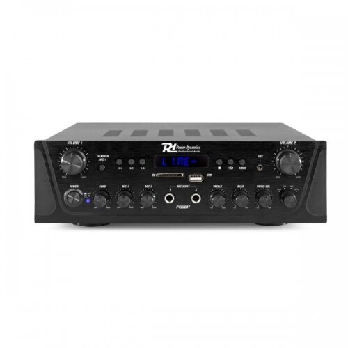 Power Dynamic PV220BT 953.030 2x100W pojačalo sa FM-BT-MP3-USB playerom Slike