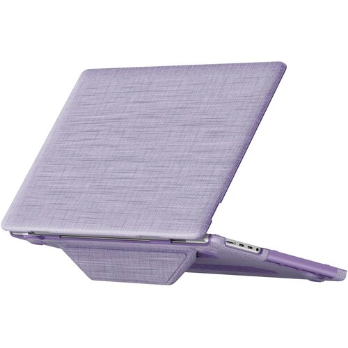 AVIZAR Etui za MacBook Pro 16&amp;quot; iz blaga s zložljivim magnetnim stojalom, Lavanda, (5000064149) Slike