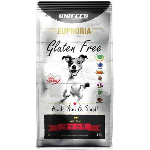 BIOFEED Euphoria G-F dogs MINI&SMALL govedina 2kg, (21385676) Cene
