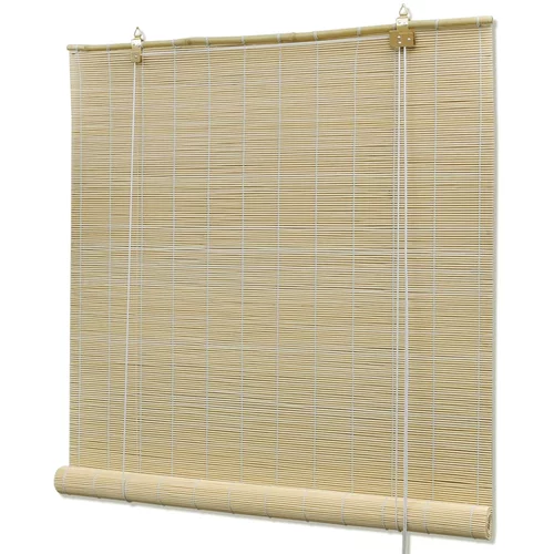 vidaXL Rolo zavjesa od bambusa prirodna boja 120 x 160 cm