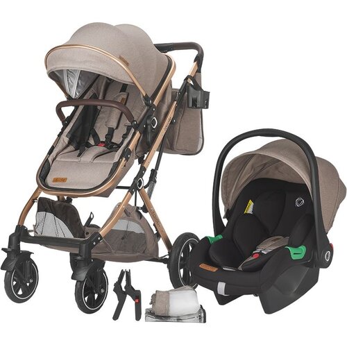 Coccolle Ravello Kolica za Bebe 3u1 Bež ( 10271 ) Slike