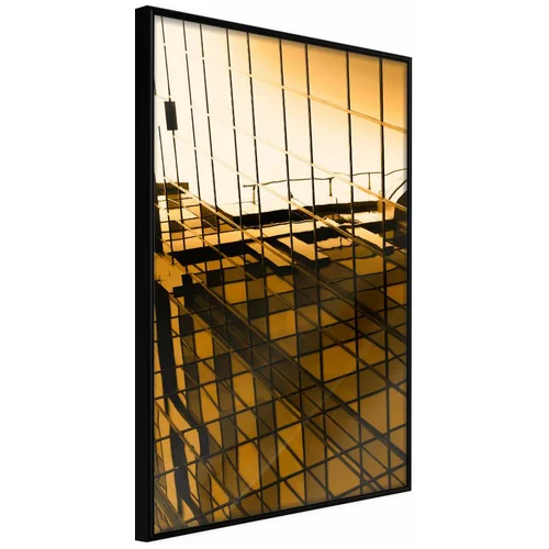  Poster - Steel and Glass (Yellow) 20x30