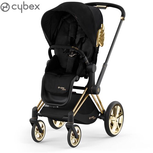 Cybex Ogrodje s sedežno enoto Priam Platinum js wings black Slike