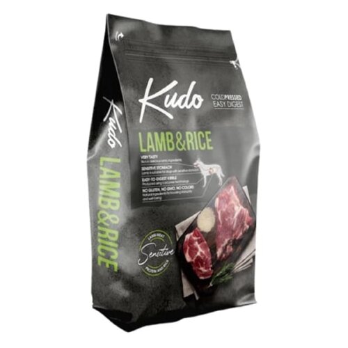 Kudo lamb & rice mini adult – hladno presovana hrana za odrasle pse malih rasa Slike
