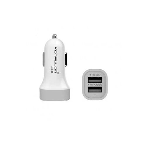 Konfulon auto punjač C17 dual usb 5V 2.1A sivi Cene