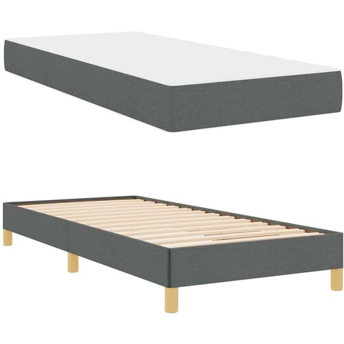 VidaXL Krevet s opruga kutije Taupe, Brown 90 x 190 cm Slike