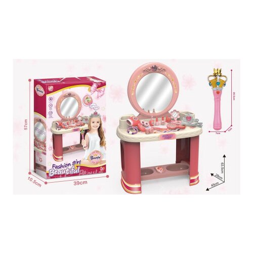 Toaletni sto za igru sa ogledalom i dodacima ( 339722 ) Slike