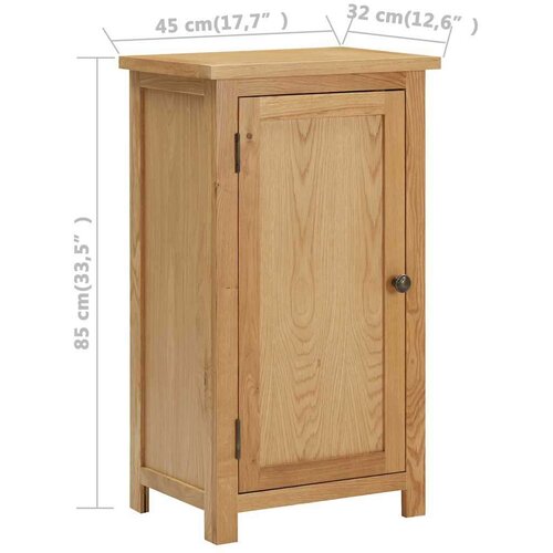 VidaXL Omarica 45x32x85 cm trdna hrastovina Slike