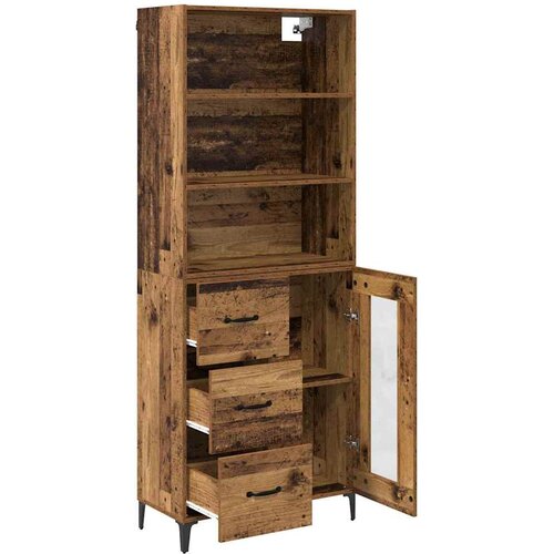  Highboard Staro drvo 69,5 x 34 x 180 cm Konstruirano drvo Slike