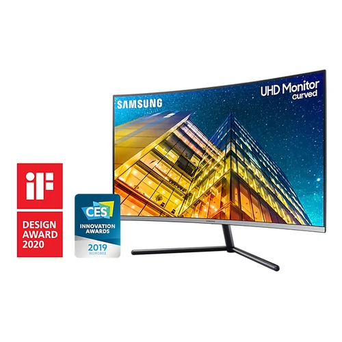 Samsung U32R590CWP LED zaslon 81.3 cm (32 palac) Energetska učinkovitost 2021 G (A - G) 3840 x 2160 piksel UHD, 4K 4 ms DisplayPort, HDMI™, slušalice (3.5 mm jack) VA LCD