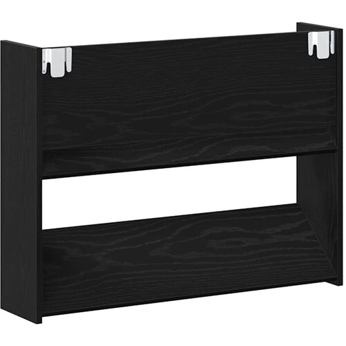  Ormar za cipele Crni hrast 82 x 18 x 60 cm Konstruirano drvo Slike