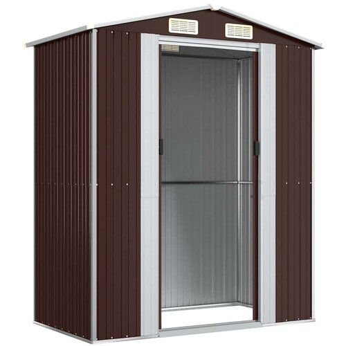 vidaXL Vrtna lopa temno rjava 192x108x223 cm pocinkano jeklo Cene